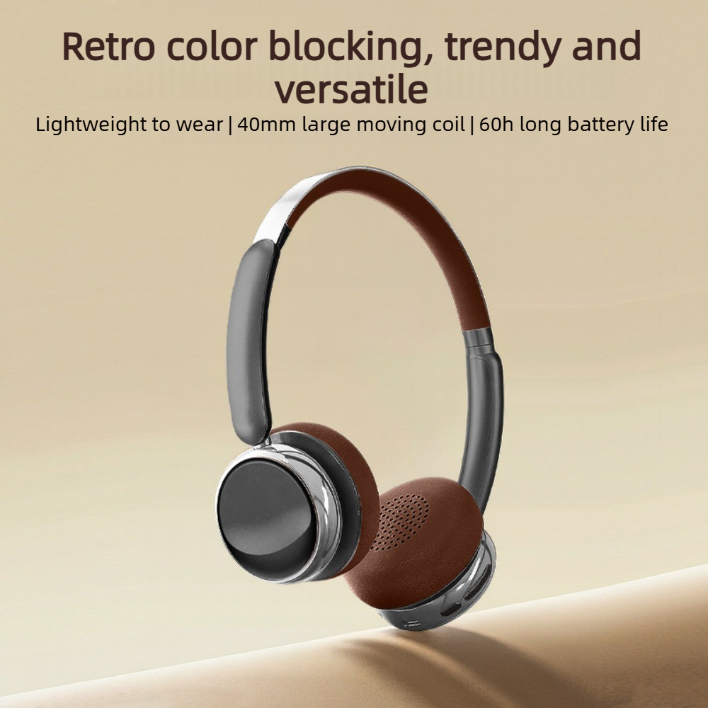 Retro Gaming Headset - Ретро-наушники Mead Color с Bluetooth 5.4,