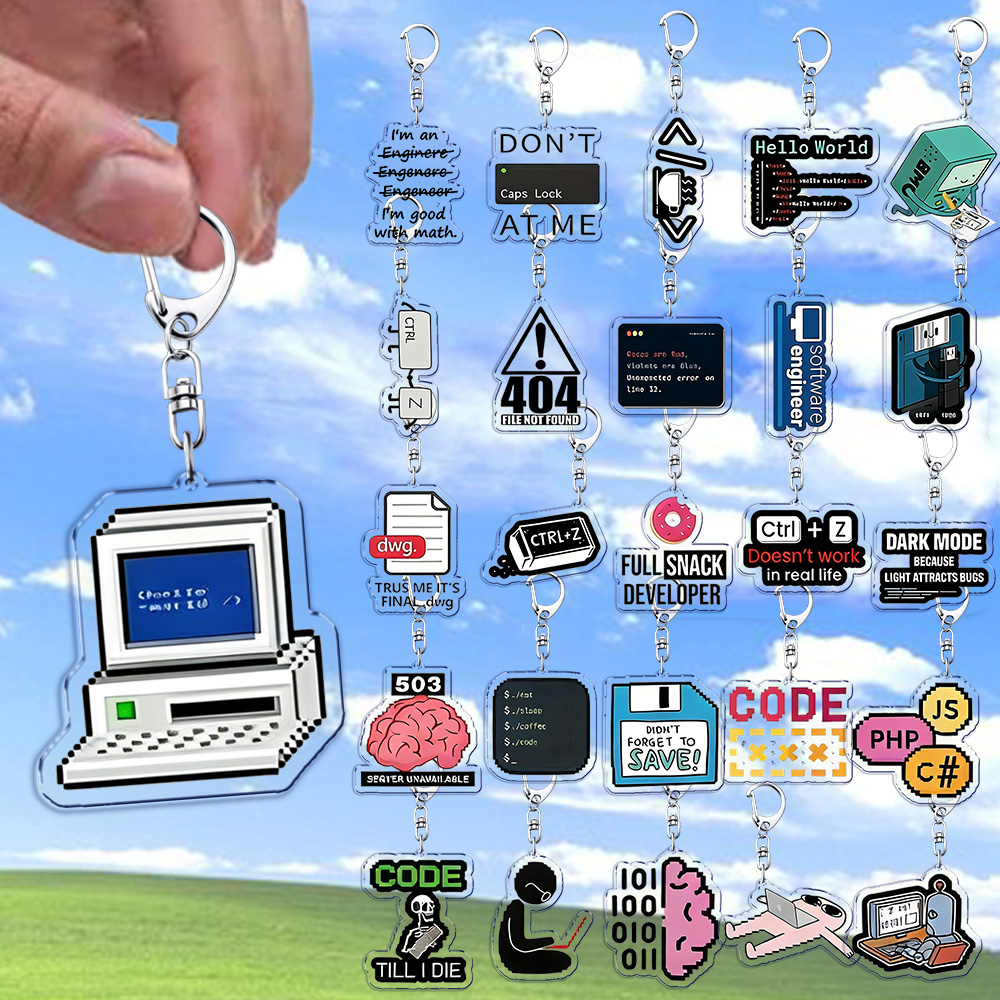 Retro Gaming Keychain - Забавные брелоки для ключей с Windows
